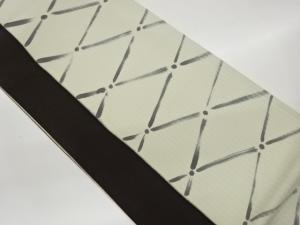 変わり菱模様全通洒落袋帯